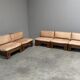 Mid-century brutalist lounge group, 1970s