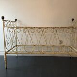 Child cot bench two-seater cast-iron nineteenth