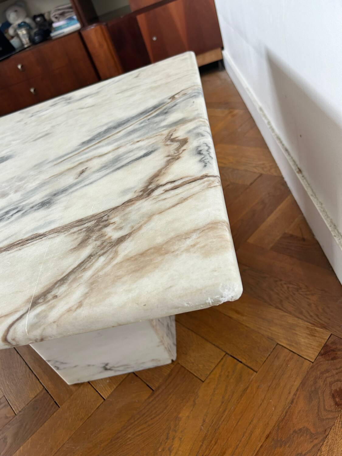 Marble coffee table
