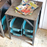 Pair of industrial bedside tables