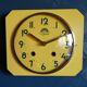 Horloge formica vintage pendule murale silencieuse "FFR Jaune d'or "