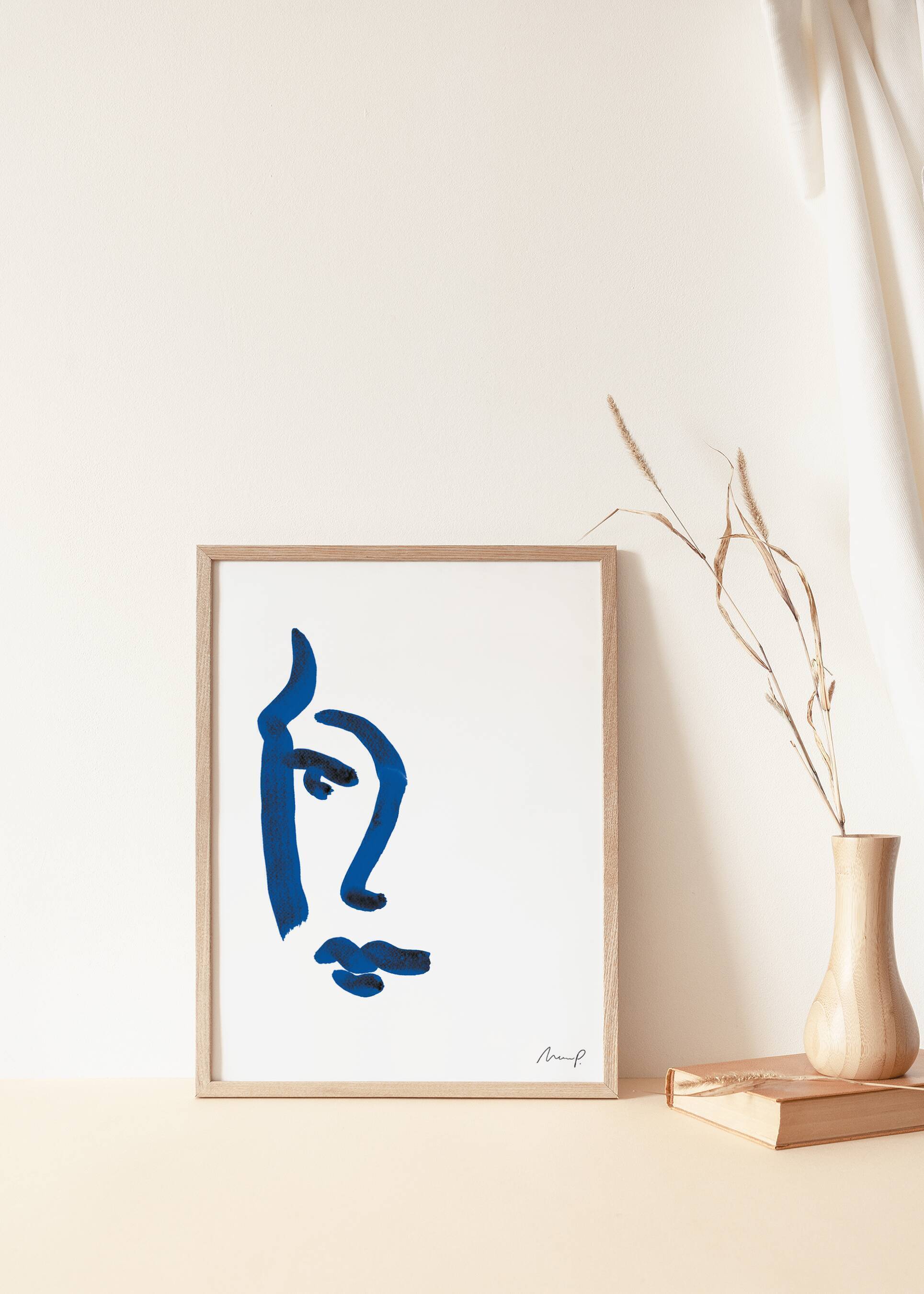 Illustration "Blue Portrait 5"