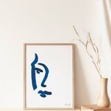 Illustration "Blue Portrait 5"