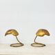 Pair of Mid-century table lamp leaf , 1970s