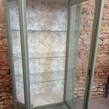 Bronze green display cabinet bookshelf