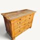Commode Louis-Philippe en bois blond 4 tiroirs, XIXe