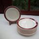 12 Rubis / Digoin dessert plates