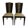 Lot de 2 chaises en bois rénovées