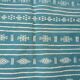 Hand-woven blue and white kilim rug in natural wool