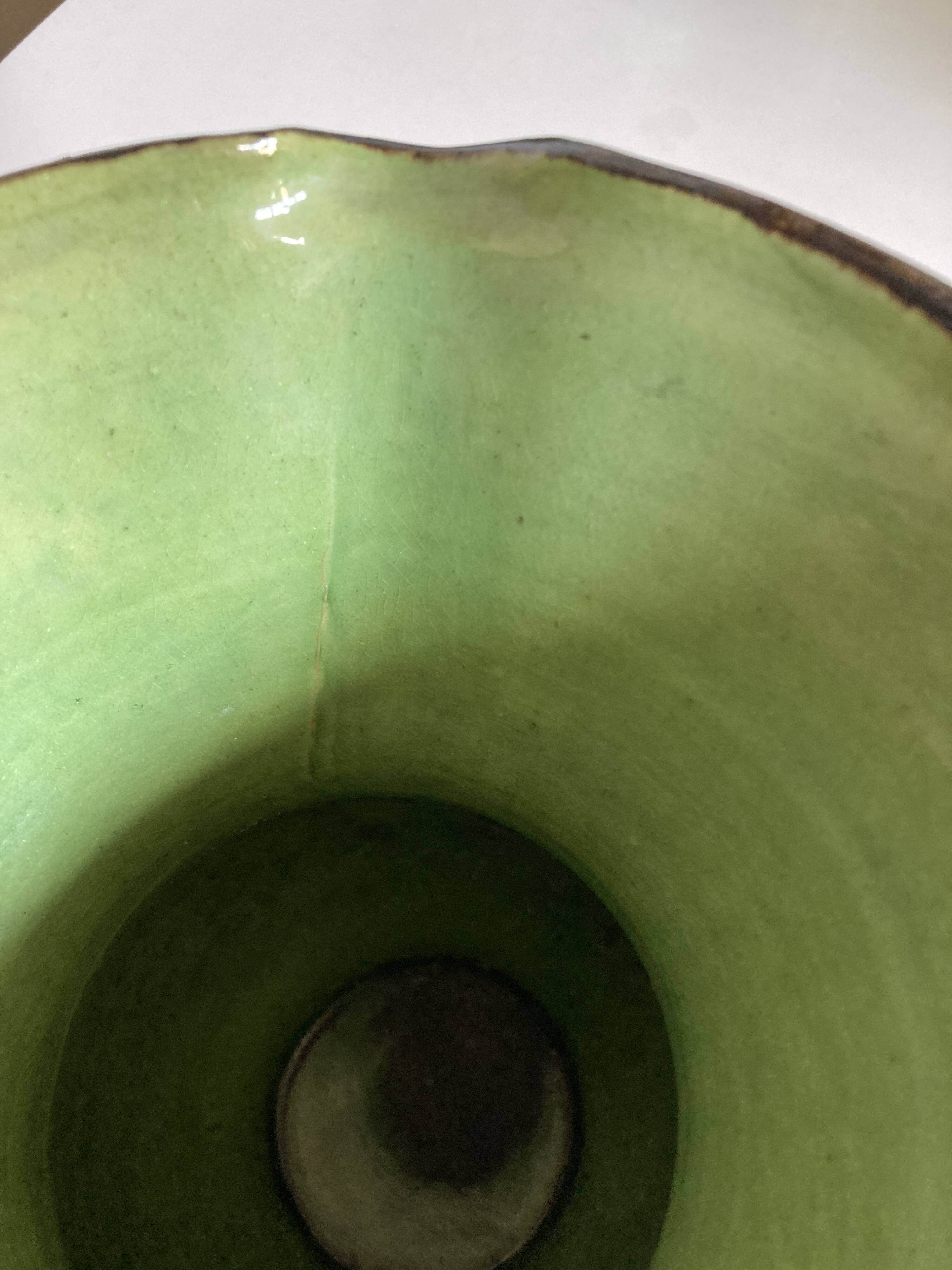 XL vase in glazed earthenware by Etienne Noel, Dieulefit 1950