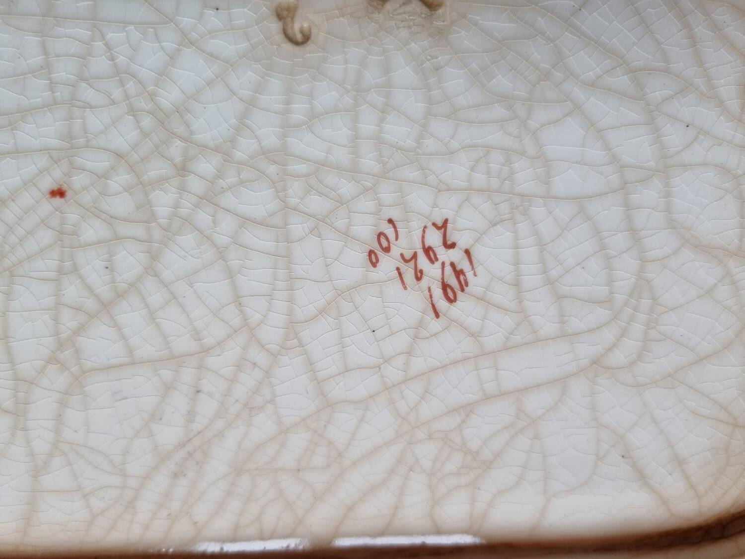 Late 19th century floral porcelain tray