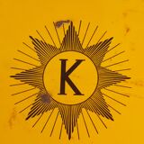 Enamelled plate Kuhlmann