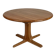 Vintage round teak dining table solid wood danish design 70s