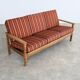Brutalist sofa and chair set | vintage sofa | 1960s | oak.