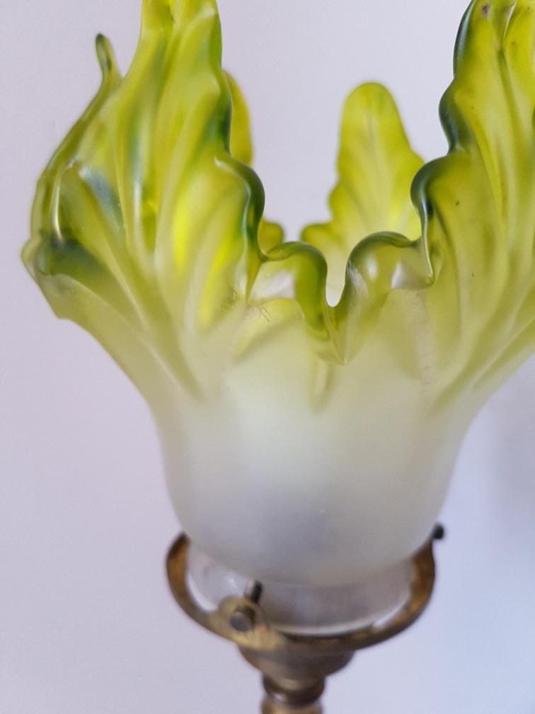 Lampe tripode W. Benson - Art Nouveau