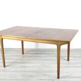 Table extensible années 50 en teck magnifique. Moderne/Rétro