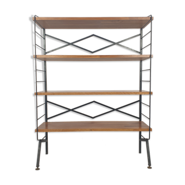 Italian Free Standing Shelving Unit, 1950's