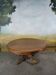 19th century walnut pedestal table with central leg