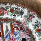 Ancienne assiette Chinoise de la dynastie Qing Qianlong peinte à la main