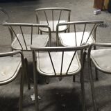 Industrial loft welded metal chairs