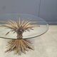Vintage sheaf of wheat Coco Chanel coffee table, 1960s