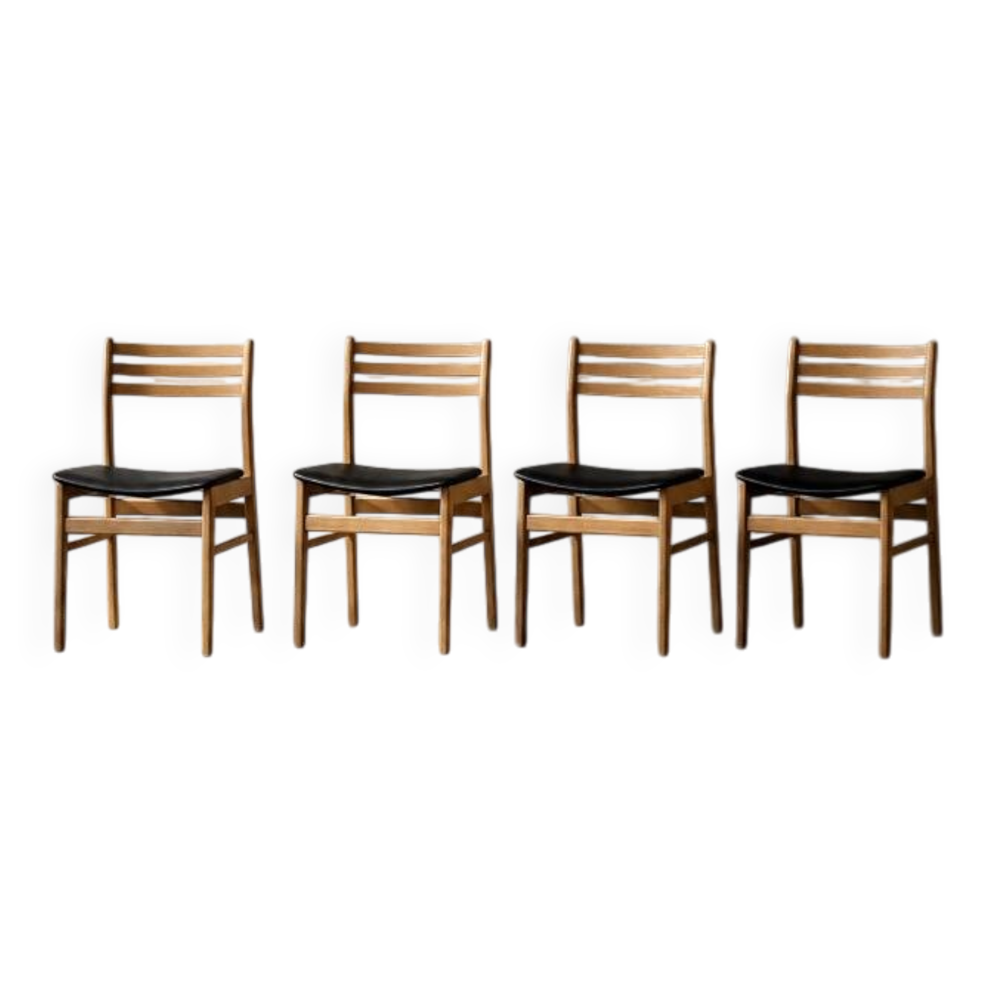 Set of 4  Mid-Century Scandinavian Oak Dining Chairs from Sax Møbelfabrik
