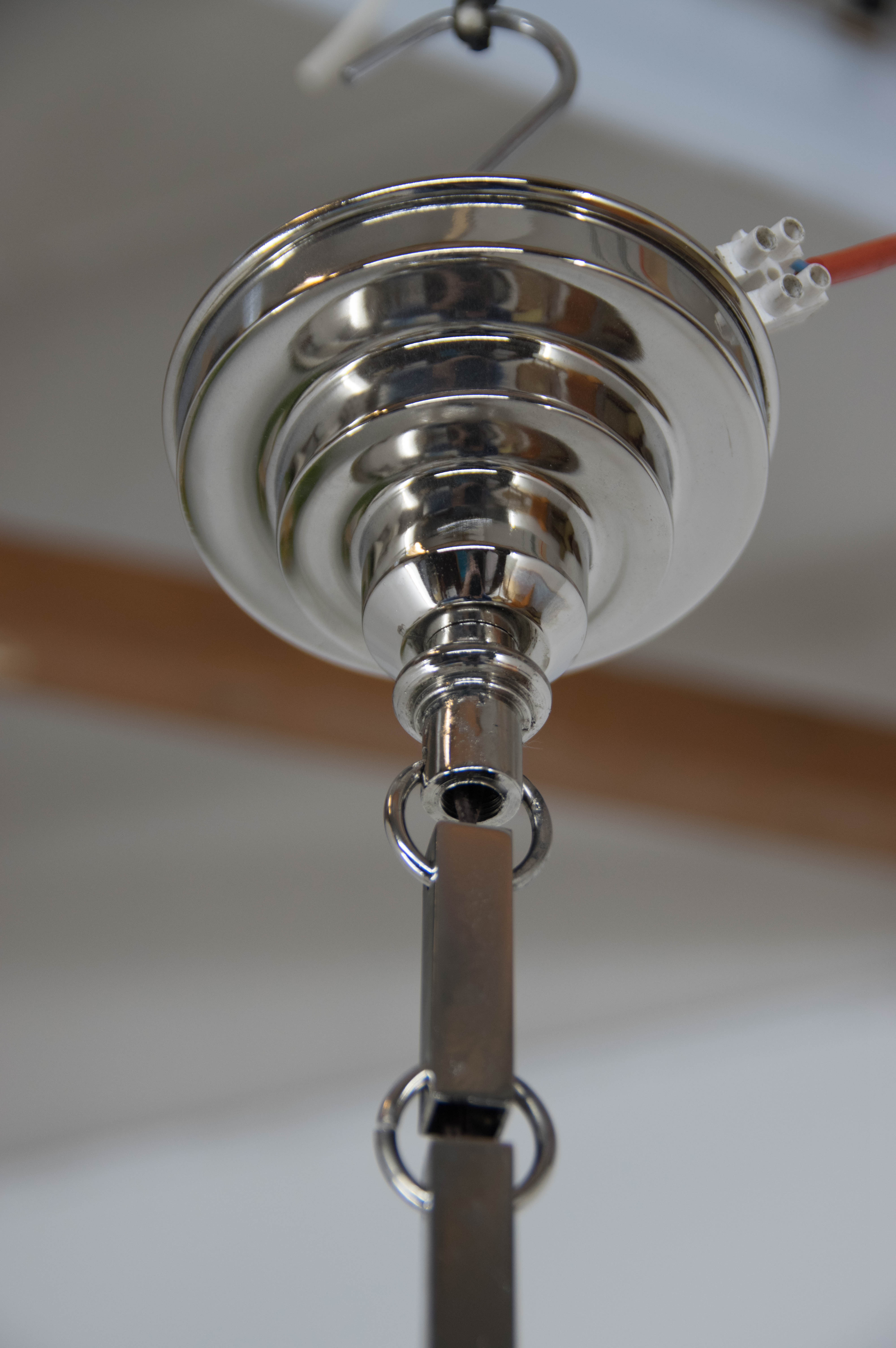 Art Deco 3-flamming Chandelier, 1920s