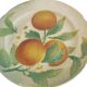 Majolica Oranges Plate by Keller & Guerin Saint Clement, France 1900s