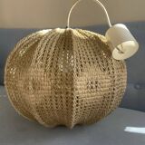 Vintage rattan chandelier