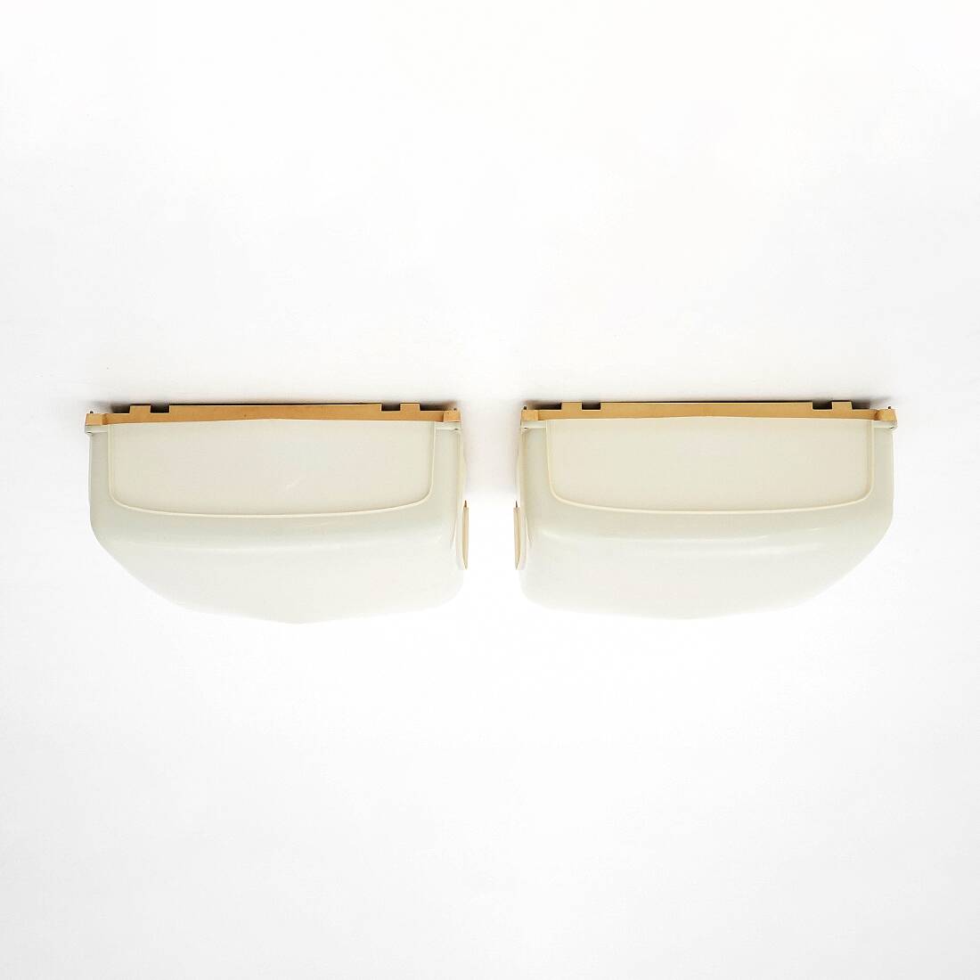 Pair of “Cnosso” ceiling lamps by Angelo Mangiarotti for Artemide, 1960s