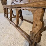 Banc chine XIXeme Orme Massif Temple