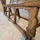 Chinese bench, 19th century, solid elm, temple
