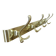 Large wall-mounted coat rack in gold aluminum, 60s-70s