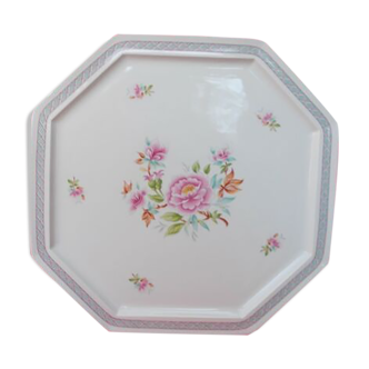 Limoges porcelain octagonal serving dish decorators Nath & Cath