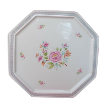 Limoges porcelain octagonal serving dish decorators Nath & Cath