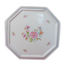 Porcelaine de Limoges plat de service octogonal décorateurs Nath & Cath