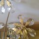 Flower wall lamp pampilles