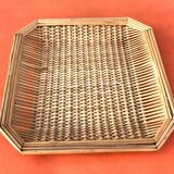 Tray / basket woven wicker