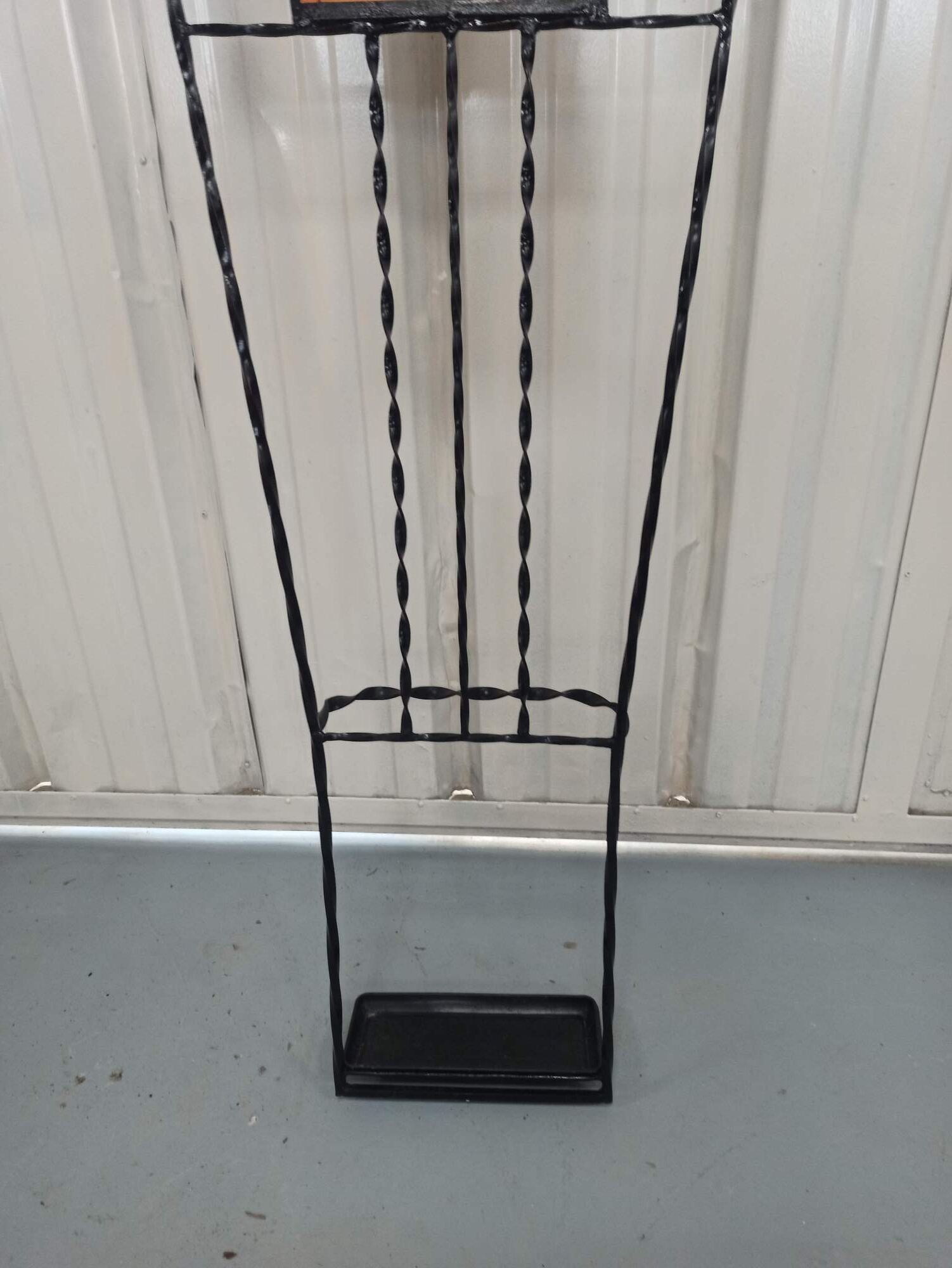Iron cloakroom wall-mounted port multicolored balls mirror door umbrellas hats circa 50
