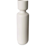 Vase long en ceramique blanc 30cm