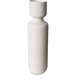 Long vase in white ceramic 30cm