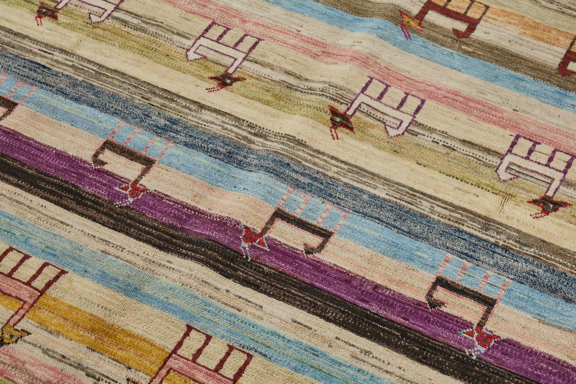 Turkish Handknotted Wool Oushak Rug 177 cm x 228 cm