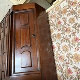 Vintage solid wood secretary desk