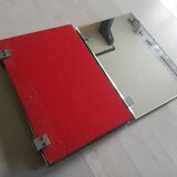 Miroir triptyque années 70 art déco 65x37cm