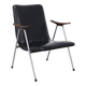 Vintage Lounge Chair in Leatherette and Metal, 1960s