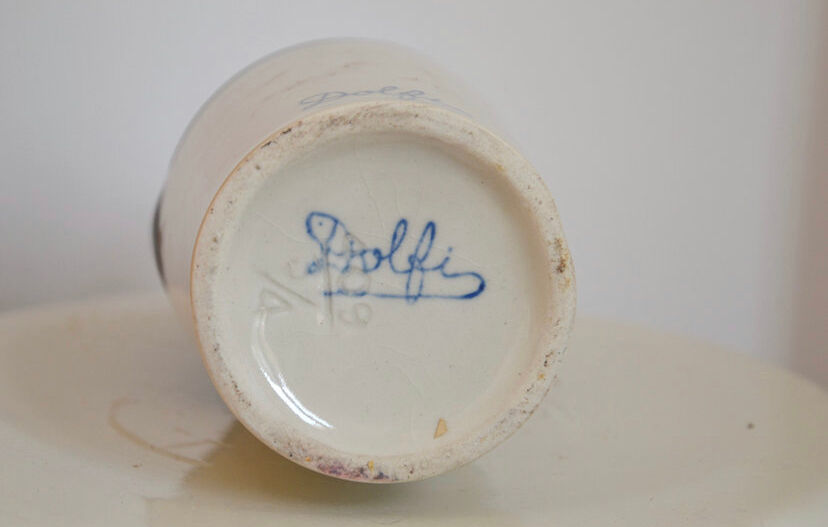 Carafe vintage en céramique Dolfi