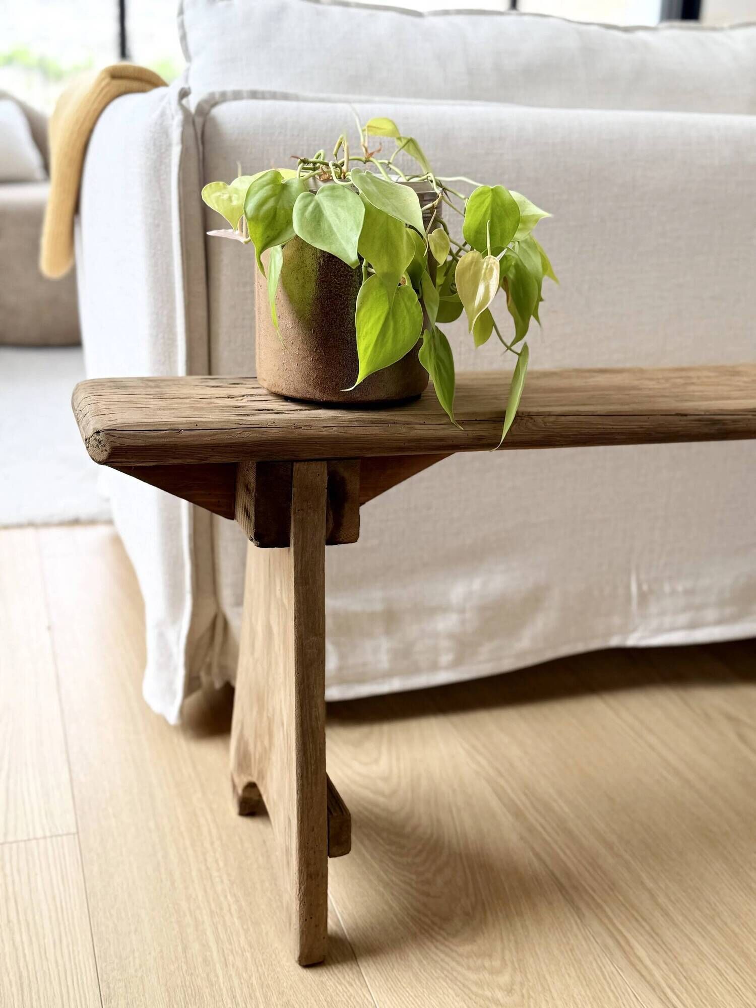 Renovated farm bench