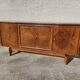 Art deco marquetry 4-door sideboard in walnut from the 1950s