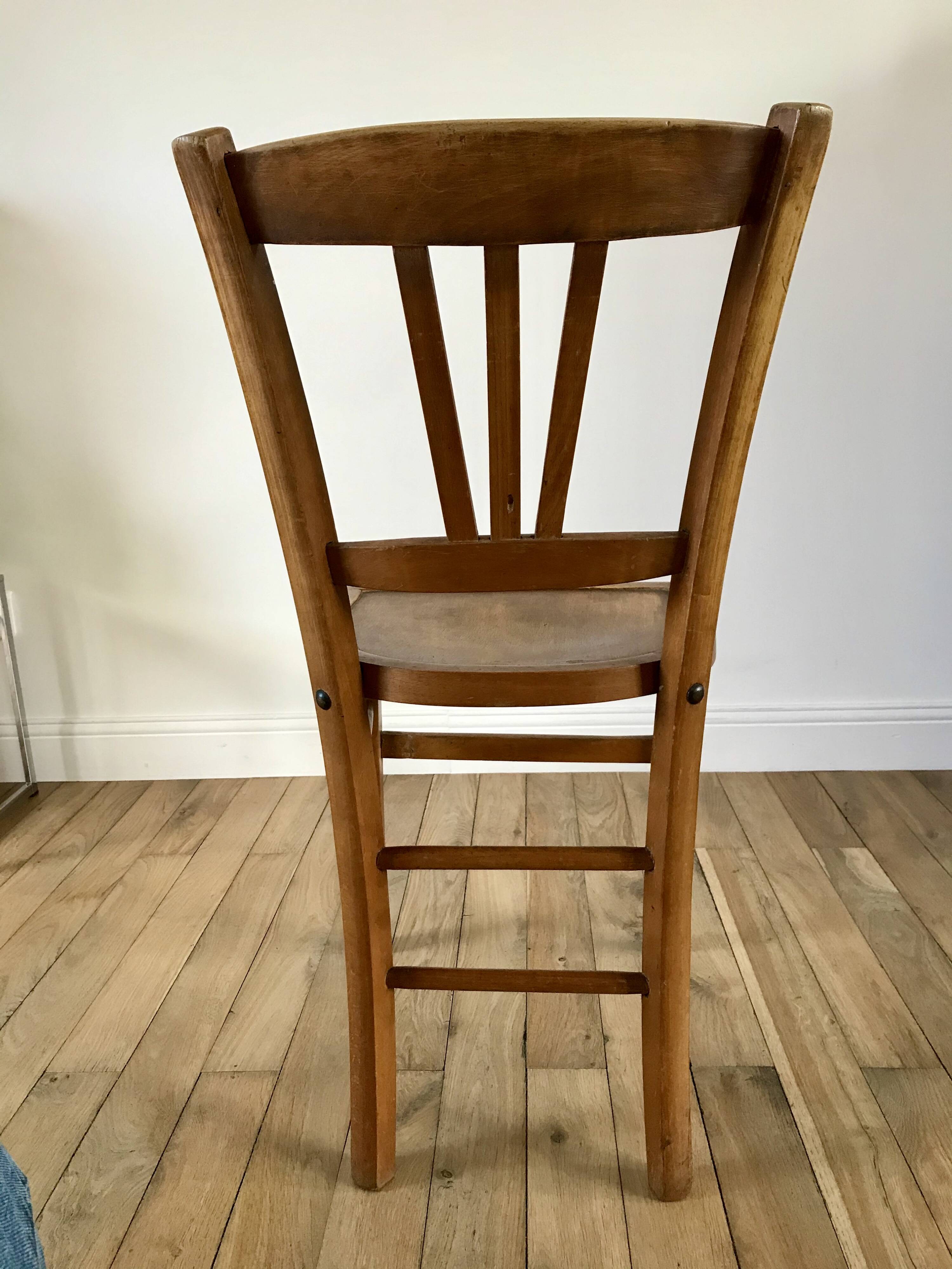Luterma bistro chair in beech wood from the 1950s