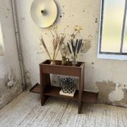 Jardinière années 50 palissandre constructiviste